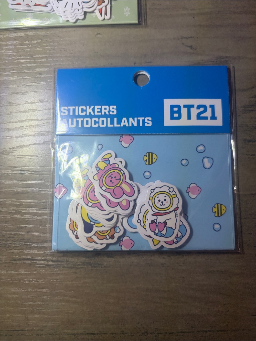 🆕👜🏝️🎉BT21 Official Character Sticker Pack Bundle Set of 3 NWT BTS K-Pop Cute Sta - Picture 4 of 7